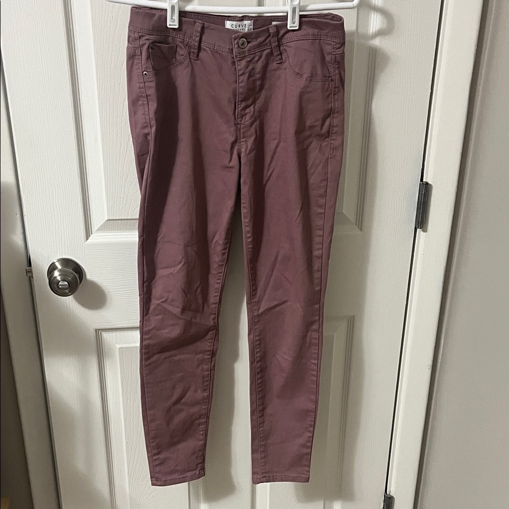 Curvy High-Rise Women's Jeans in Mauve